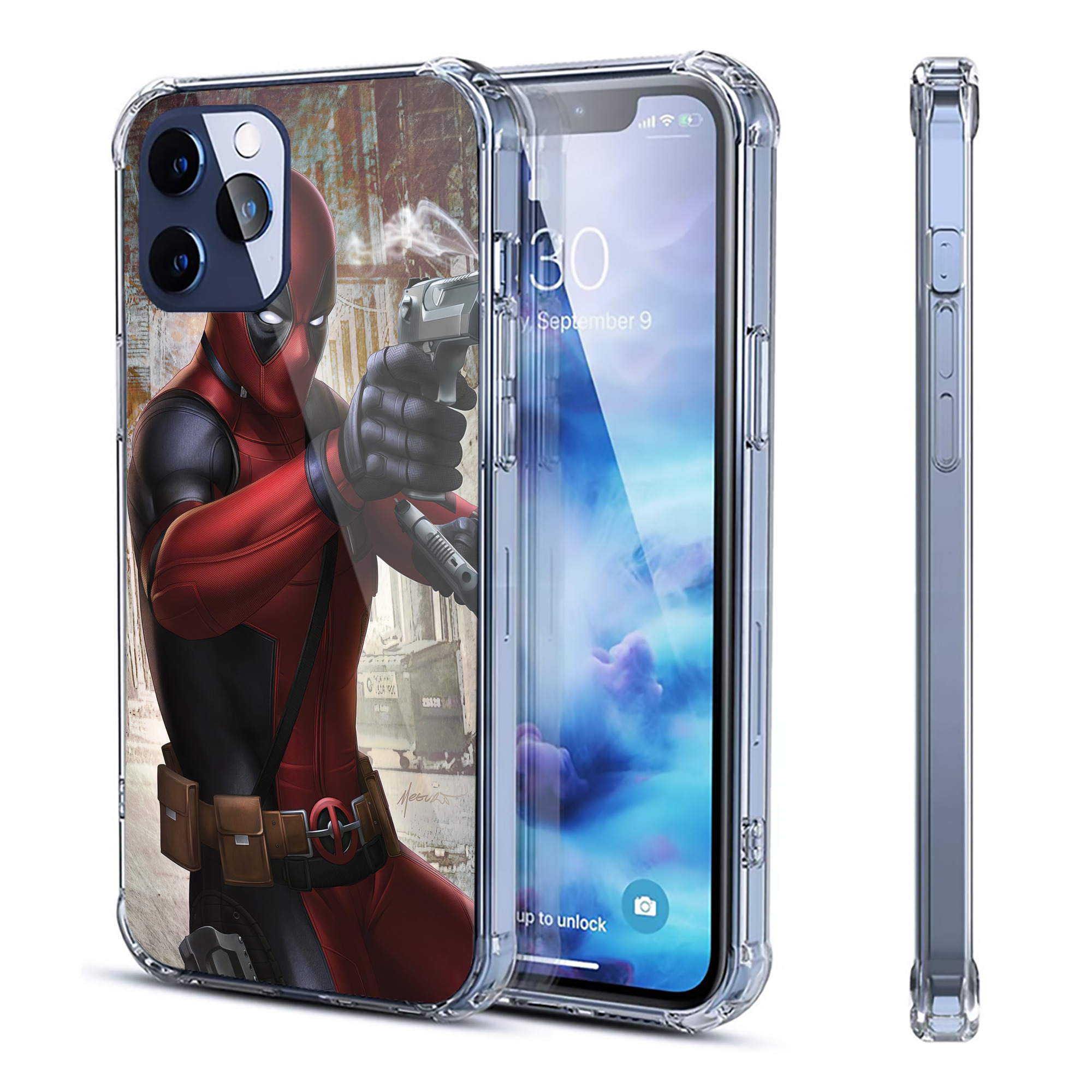 （画像用） Deadpool デッドプール 【iPhone 12シリーズ対応】透明スマホケース（クリアソフトケース）